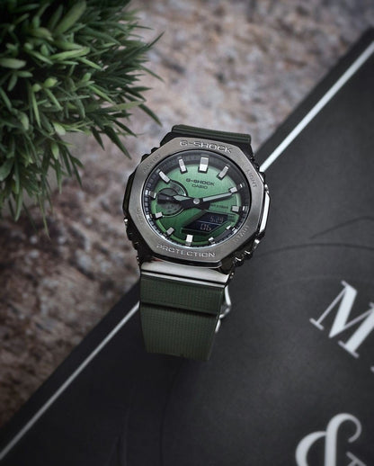 G SHOCK GM 2100 METAL GREEN