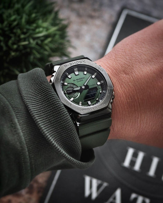 G SHOCK GM 2100 METAL GREEN